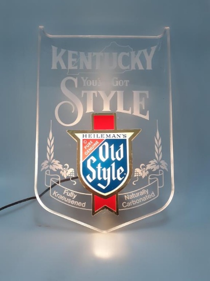 Old Style Beer "Kentucky Style" Light-Up Wall Sign