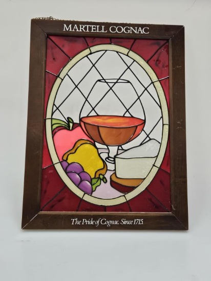 Martell Cognac "Fruit & Glass" Stained Glass Mirr