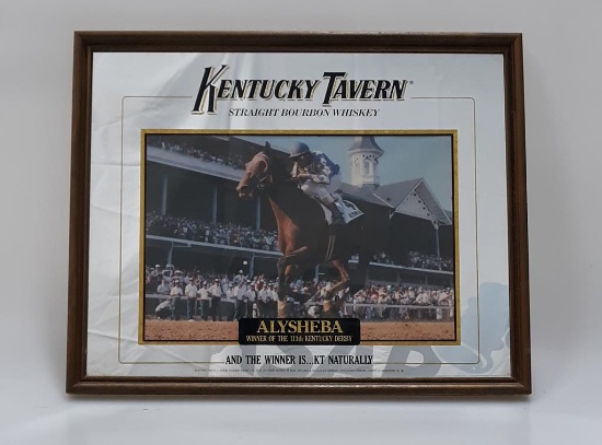 Kentucky Tavern Derby 113 "Alysheba" Bar Mirror