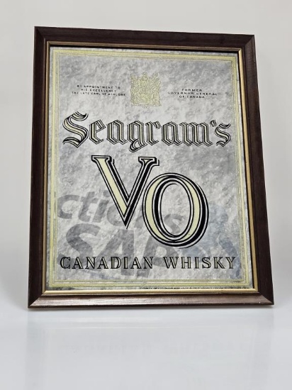 Seagram's VO Canadian Whisky Bar Mirror - Framed