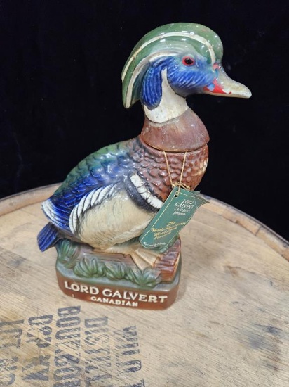 Lord Calvert Whiskey "N. Amer. Wood Duck" Decanter