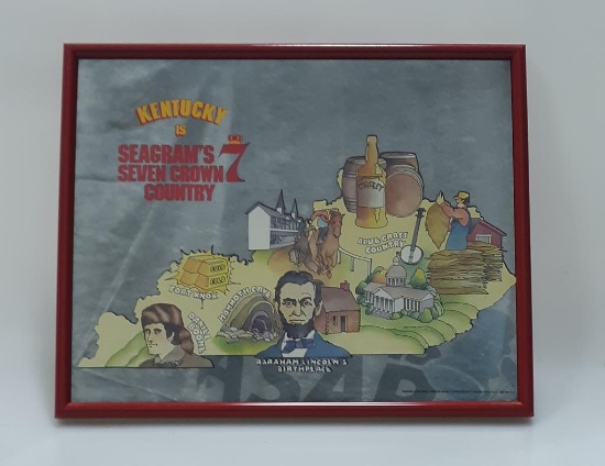 Seagram's 7 "KY is Seven Crown Country" Mirror