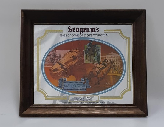 Seagram's Seven Crowns "Man O' War" Mirror