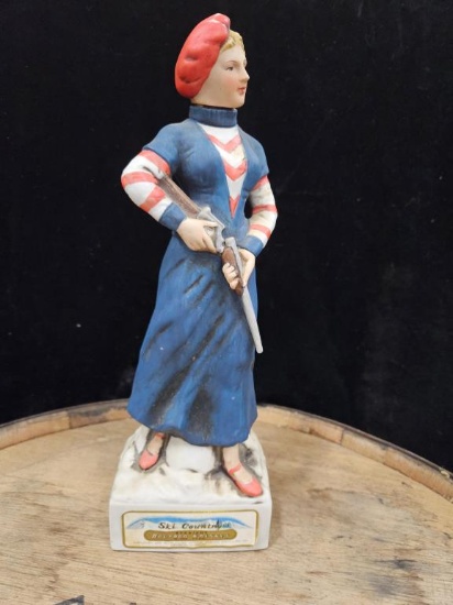 Ski Country Whiskey 1974 "Bonnie Parker" Decanter