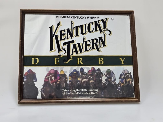 Kentucky Tavern Derby 117 "Running" Bar Mirror