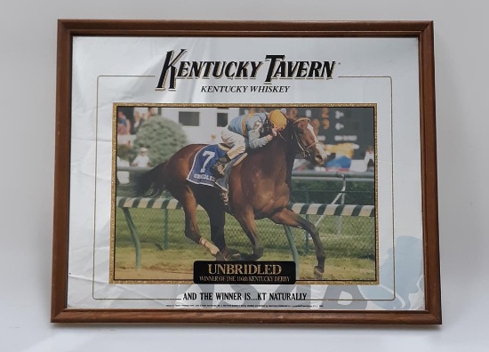 Kentucky Tavern Derby 116 "Unbridled" Bar Mirror