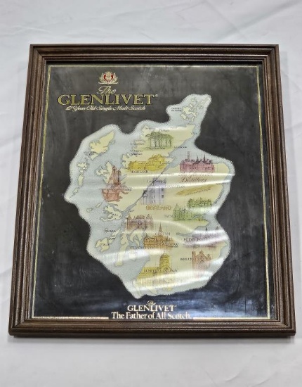 Glenlivet "Father of all Scotch" Scotland Mirror