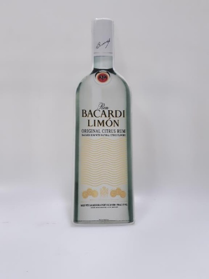 Bacardi Limon Citrus Rum Bottle Wall Tin