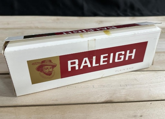 Rare & Vintage Raleigh Cigarette Carton w/Stamps