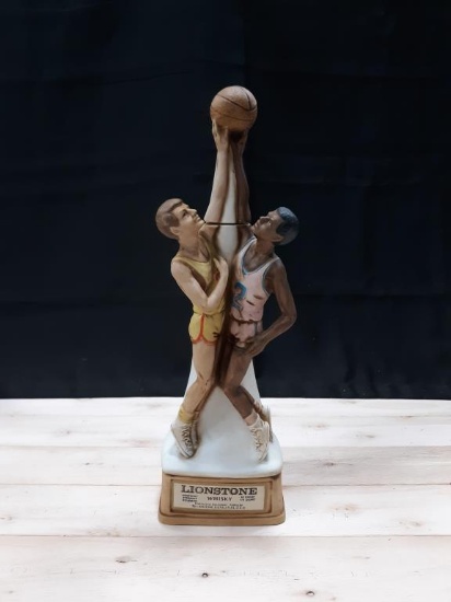 Lionstone Whisky 1974 Sports Basketball Decanter