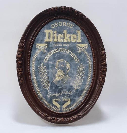 Dickel "Tennessee Sippin' Whisky" Oval Bar Mirror