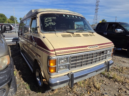 1985 DODGE RAM PROSPECTOR VAN Tow# 9546269