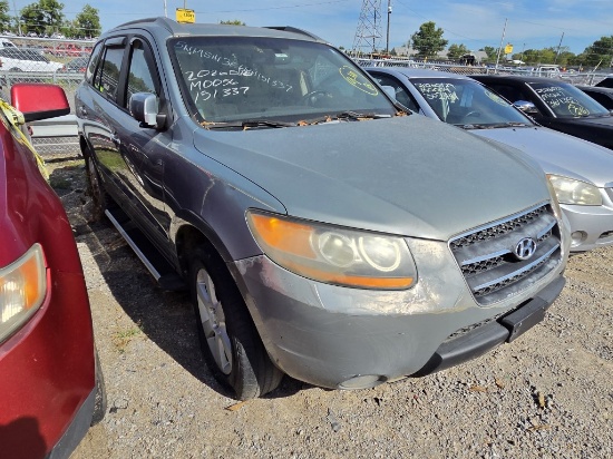 2008 HYUNDAI SANTA FE Tow# 8960211