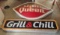 Two Dairy Queen Lighted Signs, one oval, one rectangle
