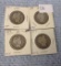 Four Barber Half Dollars