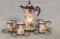Seven piece handpainted Chocolate Set
