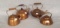 Four early copper TeaPots