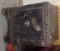 Early decorated Iron Floor Safe with lock box on inside with drawers made by Massenforder Safe Co 24