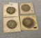 Four Barber Half Dollars