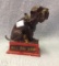 Bull Dog Mechanical Bank in original Paint 7 tall