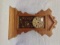 Ornate carved oak Kitchen Clock Key wind 21 tall