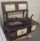 Early 1900's Porcelain and Iron Cook Stove 53 by 40 by 23