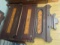 Cottage 1800's decorated High Back Bed with hand painted center - headboard stands 82 by 57