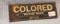 Cast Iron Black Memorabilia Plaque  Colored Waiting Room