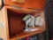 Wooden Box with Rock formations and rattlesnake rattles