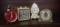 Four small Alarm Clocks