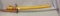 Samurai Sword with gold colored sheath