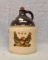 14 inch single handle Moonshine Jar with Eagle 15 tall