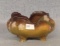 Lefton hand painted decorated four footed Bowl