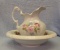 Hand painted Pitcher and Bowl Set