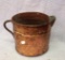 Early Copper Iron Handle Pitcher 10 by 12