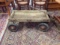 Early Wooden Child's Pull Wagon by Aero Flyer 34 by 16