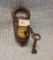 1870 NSW Railroad Cast Iron Lock with key