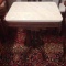 Victorian Walnut Marble top Lamp Stand 28 by 20