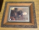 Early gilded framed Portrait (print) of Robert E Lee 31 by 27