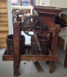 Freeman Antique working Apple Press  43 by 38 by 18