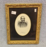 Framed and matted print of Jubal Early 12 by 10