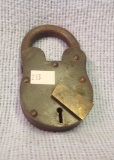 Large Unmarked Lock with no key