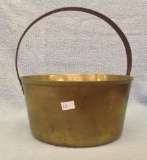 Heavy Brass Iron Handle Pail 7 by 12