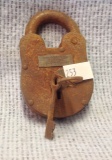 Georgia Convict Camp Iron Lock with Key