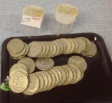 Forty late 1960's 70's kennedy Half Dollars