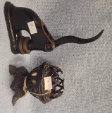 Antique Seal Press and cast iron decorated String Holder