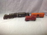 Four piece Lionel Train Set Engine 249