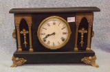 Sessions Mantel clock Key wind with brass feet 11 by 14