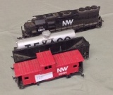 Miniature N&W four piece electric train set by Bachmann