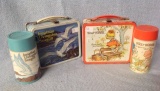 Pair of Early School Lunchboxes
